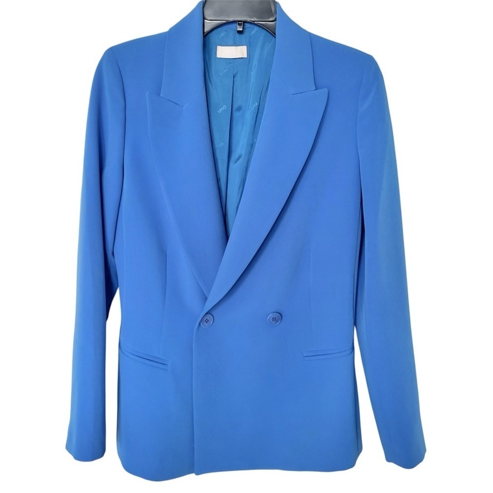 ✅ Liu Jo Vibrant Blue Women's Classic Blazer jacket size 2